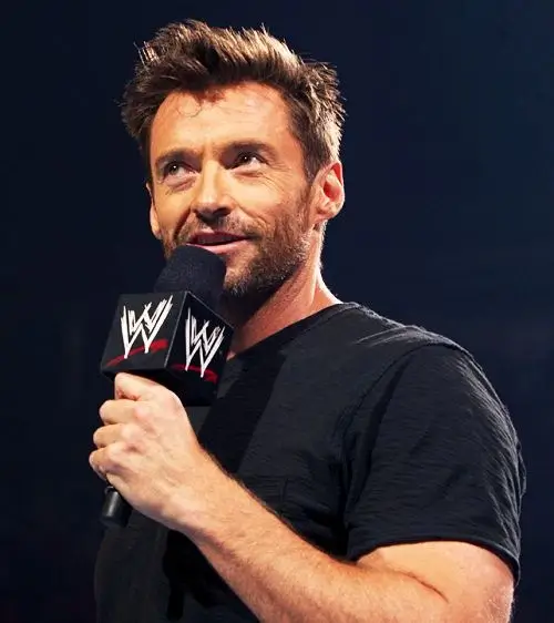 Celebrities on WWE: The best Star Power in the Wrestling Ring 4 Hugh Jackman appears on WWE Monday Night Raw to promote Real Steel 1