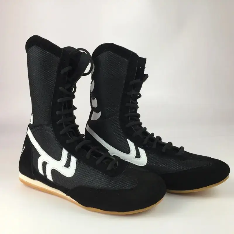 black boxing shoes