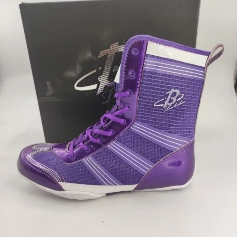 purple boxing shoes