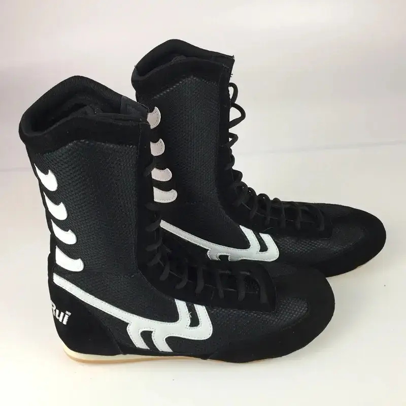 black boxing shoes