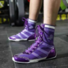 purple boxing shoes
