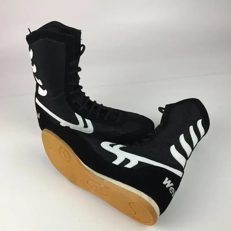 black boxing shoes