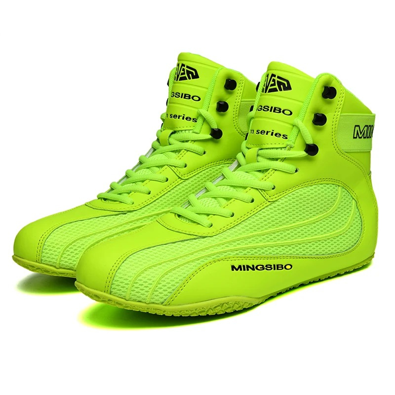 green boxing shoes