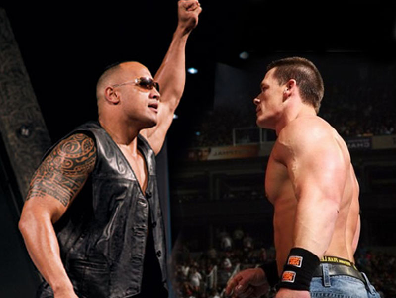 The 10 Craziest WWE Trivia Facts Most Fans Don’t Know 4 The Rock versus John Cena