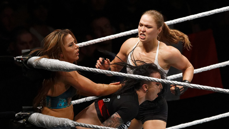 The Rise of Women in WWE and Why It Matters 3 Becky Lynch, Charlotte Flair, and Ronda Rousey