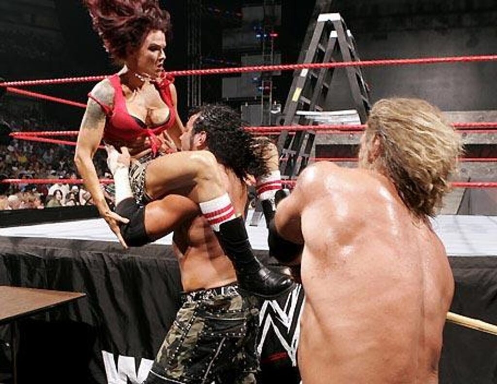 10 WWE Storylines That Were Inspired by Real Life 3 Edge, Lita, and Matt Hardy